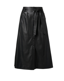 Product image thumbnail - Brochu Walker - Teagan Black Faux Leather Skirt
