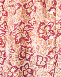 Fabric image thumbnail - Oliphant - Red and Gold Print Cotton Silk Blouse