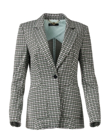 Product image thumbnail - Marc Cain - Black and White Multi Houndstooth Stretch Blazer