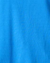 Fabric image thumbnail - E.L.I. - Blue Pima Cotton Ruched Sleeve Top