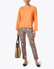 Look image thumbnail - Repeat Cashmere - Orange Cotton Blend Sweater