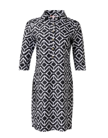 Susanna Black and White Print Shirt Dress