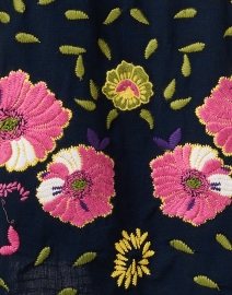 Fabric image thumbnail - Frances Valentine - Dreamy Navy Multi Print Cotton Linen Kaftan