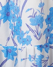 Fabric image thumbnail - Bella Tu - Blue and White Floral Print Belted Dress