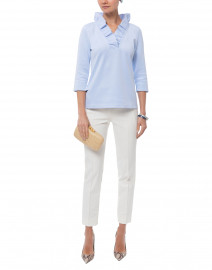 gretchen scott ruffle neck