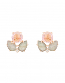 Rosaline and Labradorite Stud Earrings