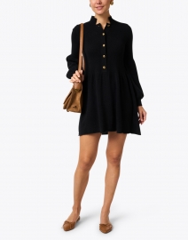 Look image thumbnail - Madeleine Thompson - Charleston Black Knit Cashmere Dress