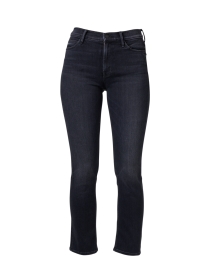 Product image thumbnail - Mother - The Dazzler Black Straight Leg Ankle Jean