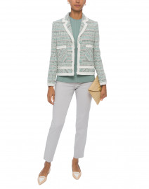 Ava Mint and Pink Tweed Jacket