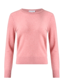 Product image thumbnail - White + Warren - Pink Cashmere Crew Neck Sweater