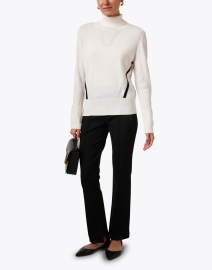 Look image thumbnail - Marc Cain Sports - Ivory Wool Cashmere Sweater 