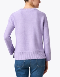 Back image thumbnail - Kinross - Lavender Cotton Sweater