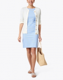 Look image thumbnail - Saint James - Propriano Blue and White Striped Jersey Dress