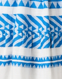 Fabric image thumbnail - Sail to Sable - White and Blue Print Cotton Tunic Dress