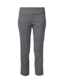 Black and White Print Pull On Ankle Pant