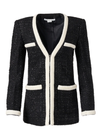 Product image thumbnail - Veronica Beard - Kemsley Black and White Tweed Jacket 