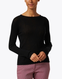 Front image thumbnail - Marc Cain - Black Wool Sweater