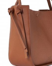 Back image thumbnail - Loeffler Randall - Marine Cognac Pebbled Leather Tote Bag