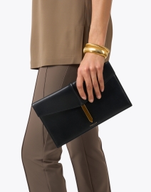 Look image thumbnail - DeMellier - Tokyo Black Leather Clutch