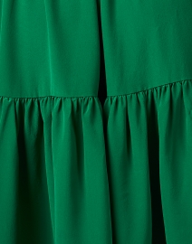 Fabric image thumbnail - Soler - Pauline Green Silk Midi Dress