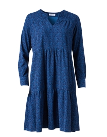Blue Print Corduroy Dress