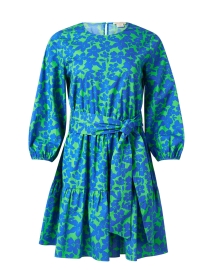 Becca Blue and Green Print Cotton Dress