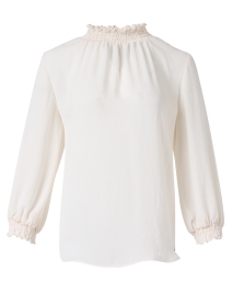 Product image thumbnail - Marc Cain - White Smock Neck Blouse