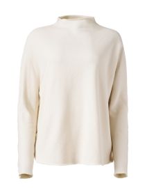 Effie Ivory Cotton Funnel Neck Sweatshirt