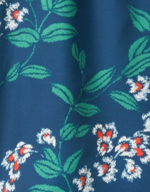 Fabric image thumbnail - Figue - Halima Blue Floral Print Silk Top
