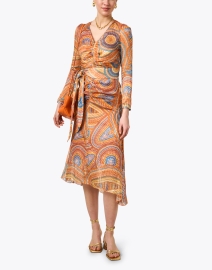Look image thumbnail - Santorelli - Orange Multi Print Dress