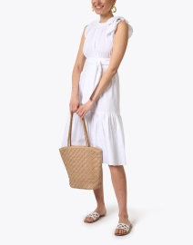 Look image thumbnail - Soler - Malta White Cotton Sleeveless Dress