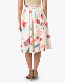 Back image thumbnail - Frances Valentine - Shelley White Multi Floral Skirt