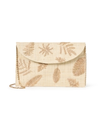 Sadie Embroidered Straw Clutch