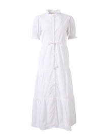 White Eyelet Cotton Dress