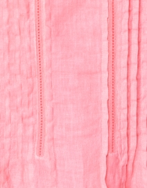 Fabric image thumbnail - 120% Lino - Hibiscus Pink Linen Pintucked Shirt