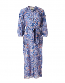 Bounty Blue Print Cotton Silk Dress