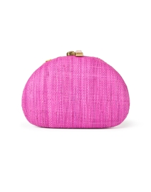 Back image thumbnail - Rafe - Berna Pink Embroidered Clutch 