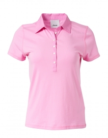 Product image thumbnail - Allude - Pink Cotton Polo Top