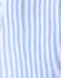 Fabric image thumbnail - Gretchen Scott - Blue Stripe Reef Embroidered Cotton Poplin Tunic