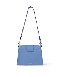 Back image thumbnail - Strathberry - Blue Leather Shoulder Bag