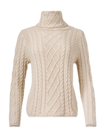 Product image thumbnail - Burgess - Geneva Tan Cotton Cashmere Sweater