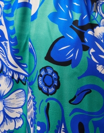 Fabric image thumbnail - Marc Cain Sports - Blue Multi Paisley Print Dress