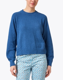 Front image thumbnail - Margaret O'Leary - Lola Blue Cotton Sweater