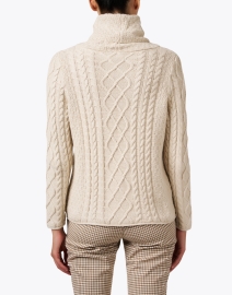 Back image thumbnail - Burgess - Geneva Tan Cotton Cashmere Sweater