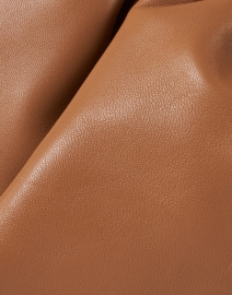 Fabric image thumbnail - Loeffler Randall - Willa Dark Sand Leather Cinched Clutch