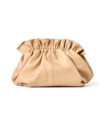 Willa Tan Leather Cinched Clutch