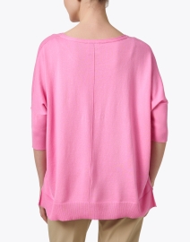 Back image thumbnail - Allude - Pink Boatneck Sweater