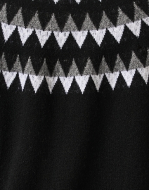 Fabric image thumbnail - Jumper 1234 - Val Black and White Multi Intarsia Cashmere Sweater 