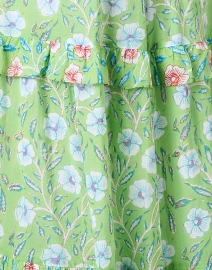 Fabric image thumbnail - Oliphant - Amalfi Green Floral Cotton Dress