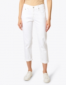 Front image thumbnail - AG Jeans - Relaxed Fit Slim White Jean